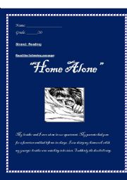 English worksheet: Home Alone