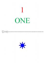 English Worksheet: flash card 1-5