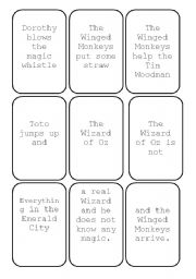 English Worksheet: THE WIZARD OF OZ SNAP