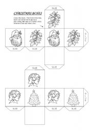 English Worksheet: Christmas Boxes 1