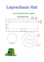 English Worksheet: Leprechaun Hat