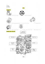 English Worksheet: TOYS