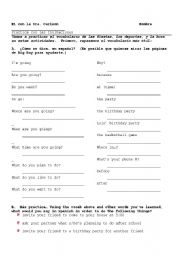 English Worksheet: Making invitations