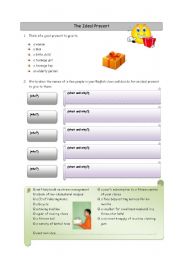English worksheet: The Ideal Present