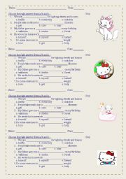 English Worksheet: exercise