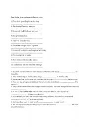 English Worksheet: Passive