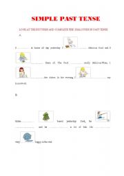 English worksheet: past tense