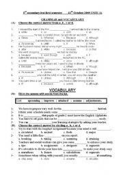 English Worksheet: word forms