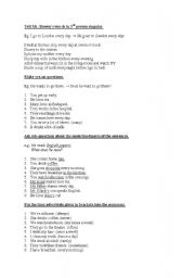 English worksheet: Present Simple drill