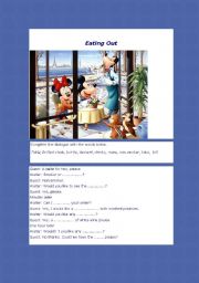 English Worksheet: Eating out