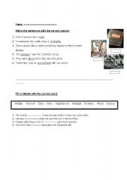 English Worksheet: vocab 
