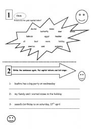 English worksheet: punctuation