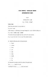 English worksheet: Past Simple