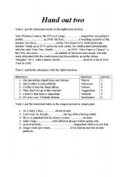 English worksheet:  simple past 