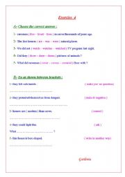 English worksheet: simple past tense