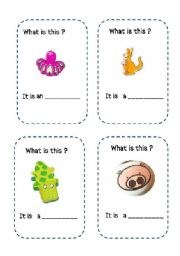 English Worksheet: animal flashcards ( part 3  )