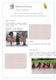 English Worksheet: Describing Pictures Part 4