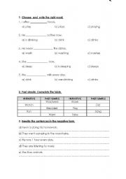 English worksheet: Tenses