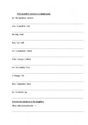 English worksheet: Past Simple