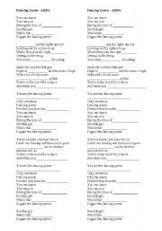 English Worksheet: Dancing Queen