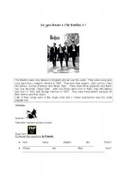 English worksheet: The Beatles - Simple Past