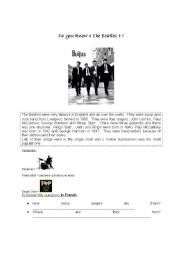 English Worksheet: The Beatles - Simple Past