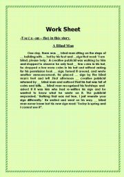 English worksheet: the use of the articles