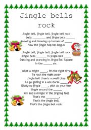 English Worksheet: jingle bells rock