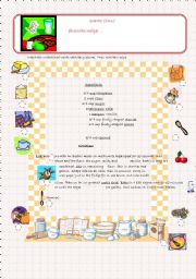 English Worksheet: Santa Claus favourite recipe!