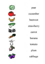 English Worksheet: Conect picture with the words