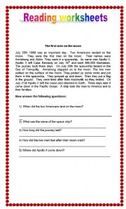 English Worksheet: reading worksheets