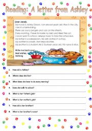 Easy reading activity