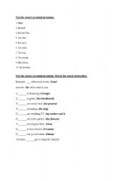 English worksheet: Personal pronouns