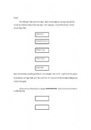 English worksheet: 5 Day writting program Jr