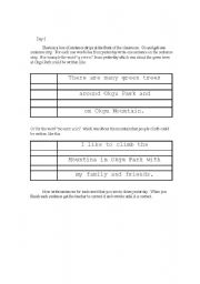 English Worksheet: Day 2 Writing program Jr.