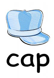 English worksheet: Caps Flashcards