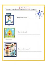 English worksheet: Directions