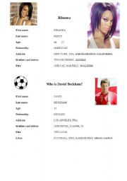 English Worksheet: Identity cards