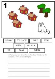 English Worksheet: Simon the cat 1