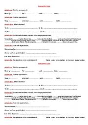 English Worksheet: Evaluative quiz