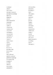 English Worksheet: prepositional idioms