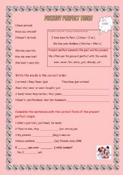 Present perfect tense