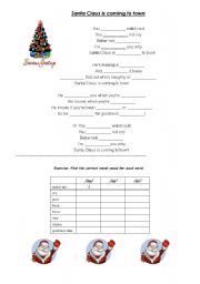 English Worksheet: Santa Claus is coming to town ( advanced)