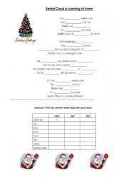 English worksheet: Santa Claus is coming to town ( advanced)