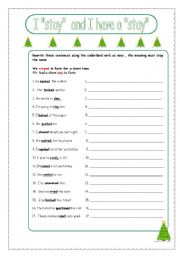 English worksheet: verb to noun without changing in form 