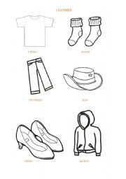 English worksheet: CLOTHES