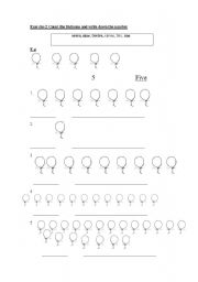English Worksheet: Numbers 