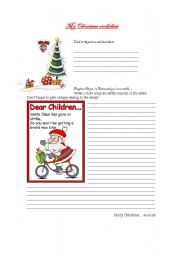 English worksheet: Christmas Worksheet