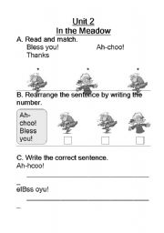 English worksheet: AH-CHOO