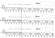 English worksheet: numbers in order